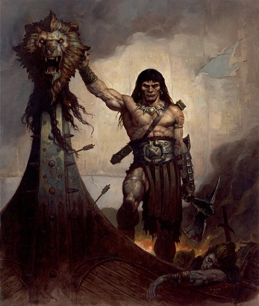 Collectif, Orcs & Gobelins Conan-the-cimmerian-by-brom-2